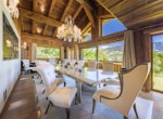 Elegant Dining Room with Views of Mont Blanc, Ultima Megève