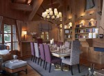 Luxury chalet Sorbiers Courchevel dining room
