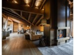 Open Living Space, Fireplace _ Kitchen, Royal Residence, Ultima Gstaad